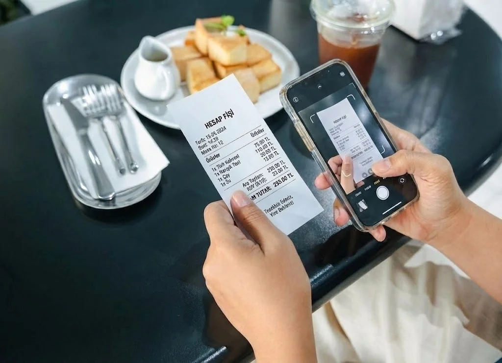 Fiş yükleme ve puan kazanma süreci görseli