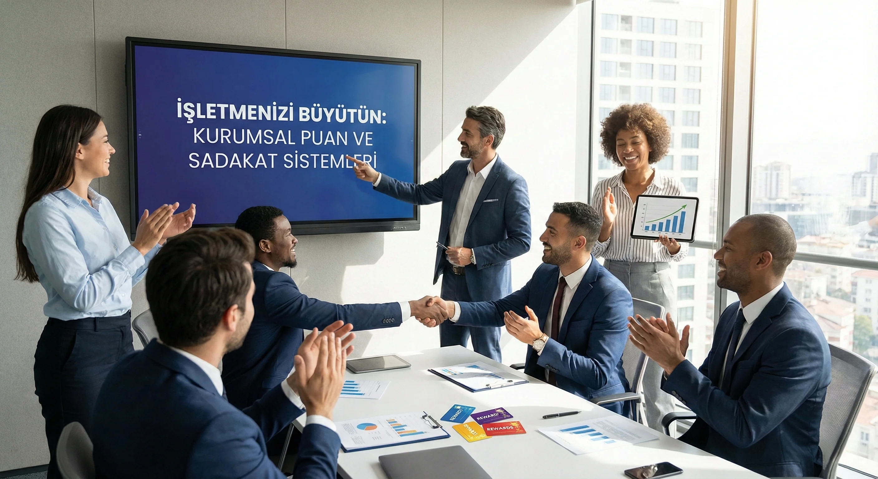 İşletme büyümesi ve müşteri sadakati konsepti